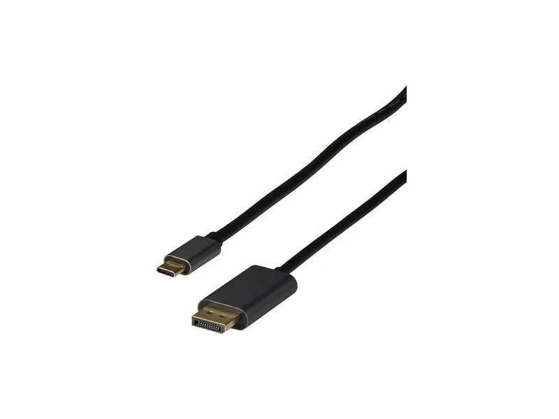 20240404115900_efb_usb_2_0_cable_usb_c_male_displayport_2m.jpeg EFB USB 2.0 Cable USB-C male - DisplayPort Μαύρο 2m - Image 1
