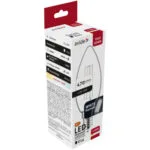 Avide Λάμπα LED 4.5W 97mm για Ντουί E14 και Σχήμα C37 Θερμό Λευκό 470lm 15 001 2049