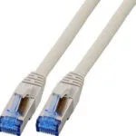 EFB S/FTP Cat.6a (Gigabit) Καλώδιο Δικτύου Ethernet 0.5m Γκρι K5525FGR.0,5