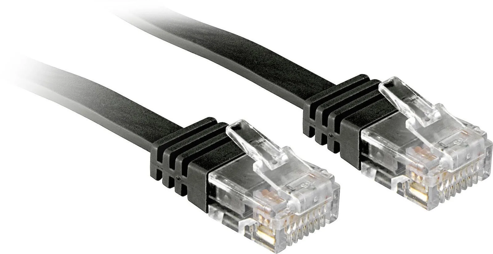 Lindy Flat U/UTP Cat.6 (Gigabit) Καλώδιο Δικτύου Ethernet 5m Μαύρο 47524 - Image 1