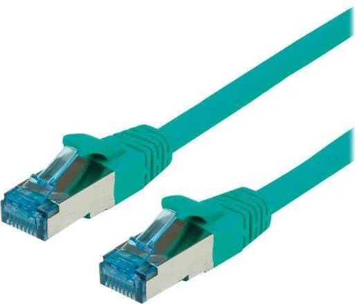 Value S/FTP Cat.6a (Gigabit) Καλώδιο Δικτύου Ethernet 1m Πράσινο 21.99.1941 - Image 1