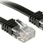 Lindy U/UTP Cat.6 (Gigabit) Καλώδιο Δικτύου Ethernet 1m Μαύρο 47521