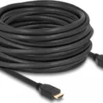 DeLock Cable HDMI male - HDMI male 12m Μαύρο 82007