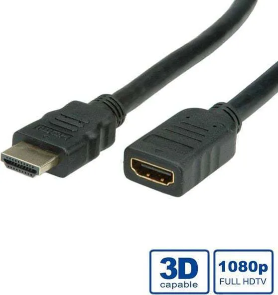 Secomp HDMI 1.4 High Speed 1080p 120Hz Cable HDMI male - HDMI male 2m Μαύρο 11.99.5575 - Image 1