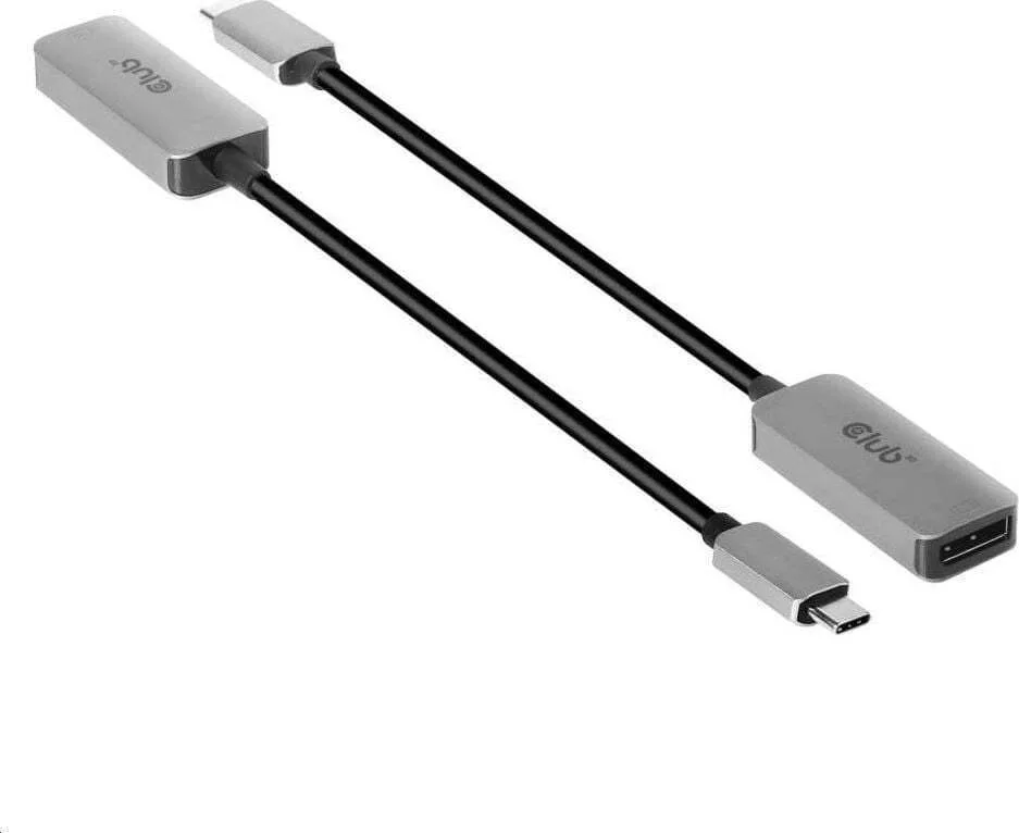 Club3D Μετατροπέας USB-C / DisplayPort male σε USB-C / DisplayPort female Ασημί 1τμχ CAC-1567 - Image 1