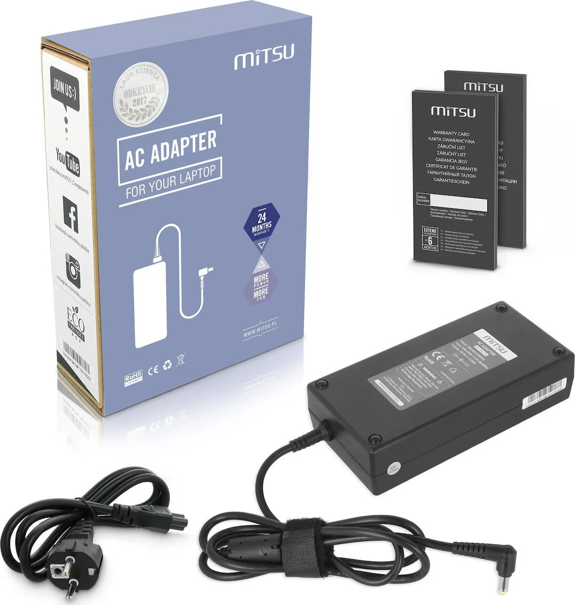 Mitsu Φορτιστής Laptop 180W 19.5V 9.23A για Acer (ZM/ACE195923) - Image 1
