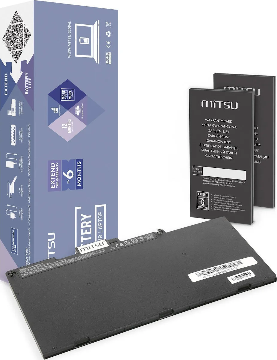 Mitsu Συμβατή Μπαταρία για HP HP 745, 755, 840, 850 G4, 14u, 15u με 4420mAh (BC/HP-840G4) - Image 1