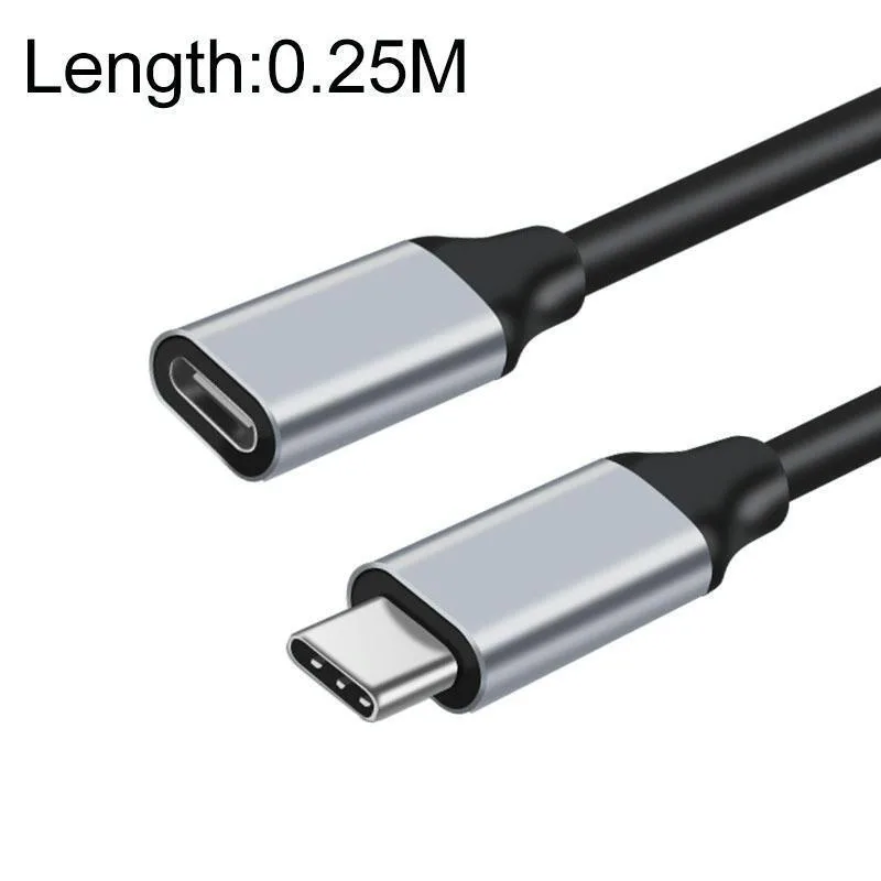 20240410170719_braided_usb_2_0_cable_usb_c_male_usb_c_100w_chryso_0_25m_10gbps.jpeg Conceptronic Braided USB 2.0 Cable USB-C male - USB-C female 100W PD Χρυσό 0.25m 10Gbps - Image 1
