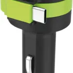 RealPower Φορτιστής Αυτοκινήτου με μία Θύρα: 1xUSB μαζί με Καλώδιο Type-C Μαύρο Χρώμα 257636