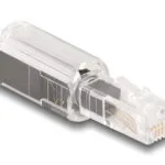 Delock Βύσμα Τηλεφώνου Rj10 88168 360° Περιστρεφόμενο Διάφανο-μαύρο