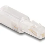 Delock Βύσμα Τηλεφώνου Rj10 88169 360° Περιστρεφόμενο Διάφανο-λευκό