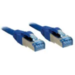 Lindy S/FTP Cat.6a (Gigabit) Καλώδιο Δικτύου Ethernet 1m Μπλε 47147