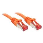 Lindy S/FTP Cat.6 (Gigabit) Καλώδιο Δικτύου Ethernet 1m Πορτοκαλί 47807