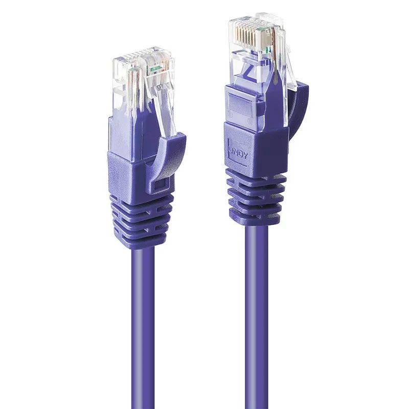 Lindy U/UTP Cat.6 (Gigabit) Καλώδιο Δικτύου Ethernet 2m Μωβ 48123 - Image 1
