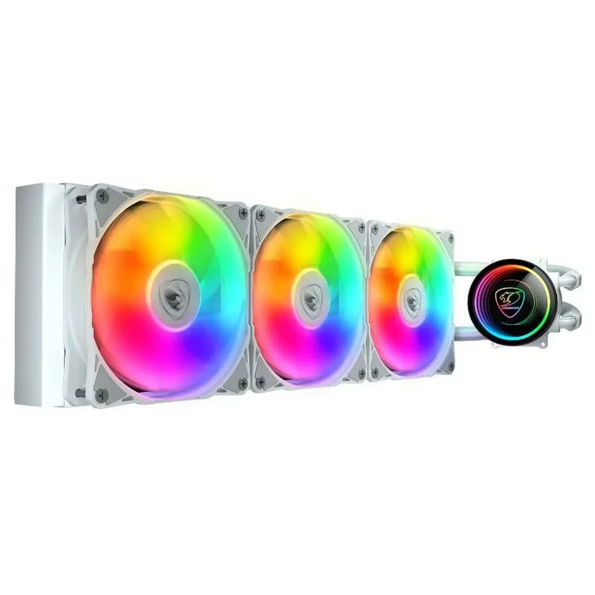 Cougar Poseidon Elite Υδρόψυξη AIO CPU με 3 Ανεμιστήρες 120mm και ARGB Φωτισμό Λευκή - Image 1