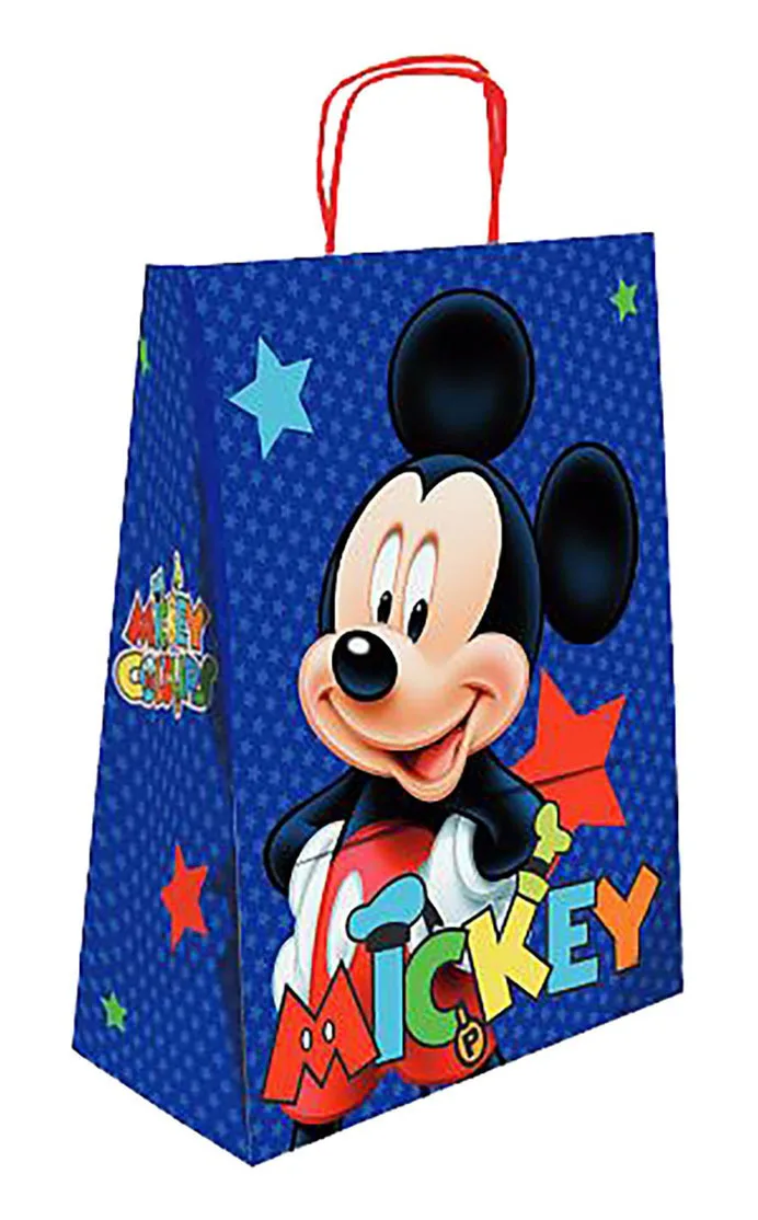19-371 Join Τσαντα Δωρου Χαρτινη Mickey 40x32x14 Blue - Image 1