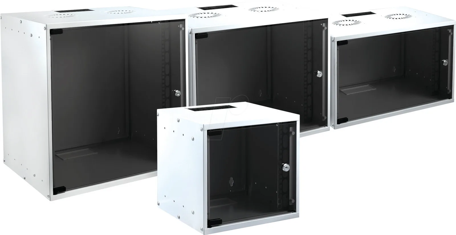 EFB Επιτοίχια Καμπίνα Rack 9U 53.5x45x44cm Λευκό WGB-1909WS.45 - Image 1