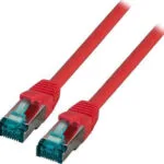 EFB S/FTP Cat.6a (Gigabit) Καλώδιο Δικτύου Ethernet 1.5m Κόκκινο MK6001.1,5R