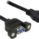 DeLock USB 3.0 Cable USB-A male - USB-A female Μαύρο 0.5m 83118