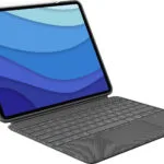 Logitech Combo Touch Flip Cover με Πληκτρολόγιο στα Αγγλικά US Γκρι (iPad Pro 2021 12.9" / iPad Pro 2022 12.9'')
