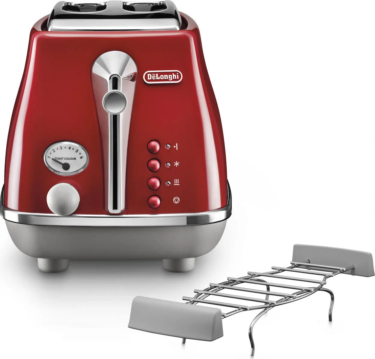 20240430111228_de_longhi_0230120080_fryganiera_2_theseon_900w_gri.jpeg De'Longhi Icona CTOC2103.R Φρυγανιέρα 2 Θέσεων 900W Γκρι - Image 1