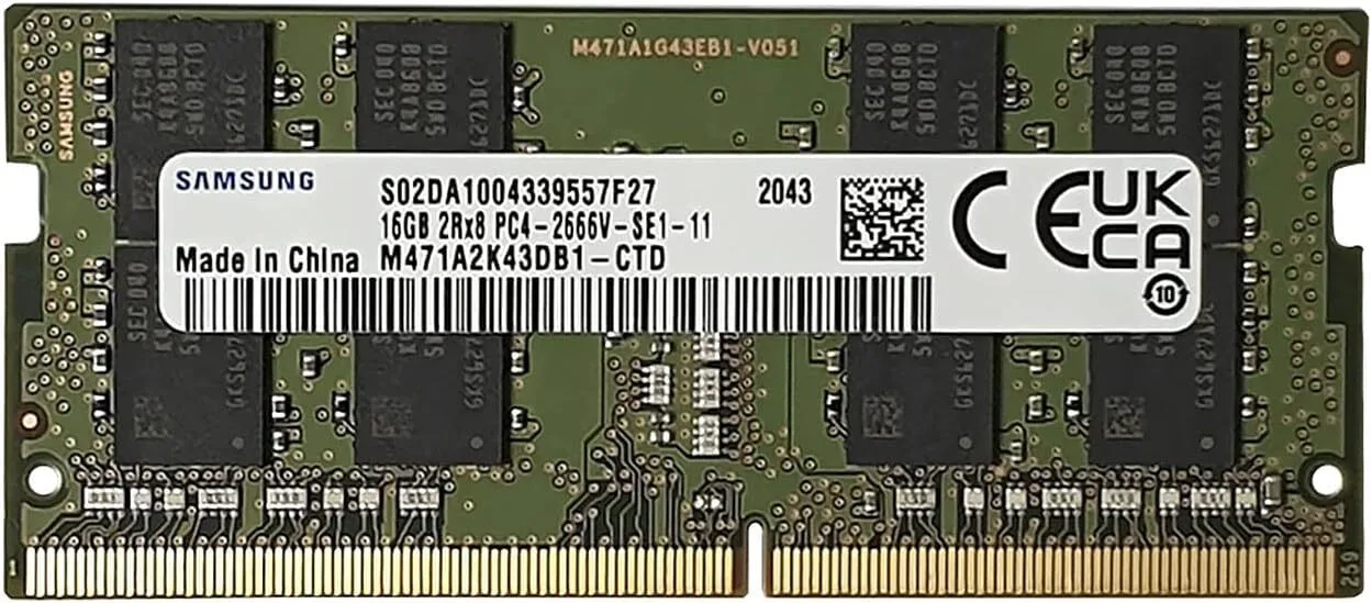 Samsung DDR4 με Module 1x16GB και Ταχύτητα 2666 για Laptop M471A2K43DB1-CTD - Image 1