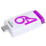 Philips Click Series Gen 1 64GB USB 3.2 Stick με σύνδεση USB-C Λευκό