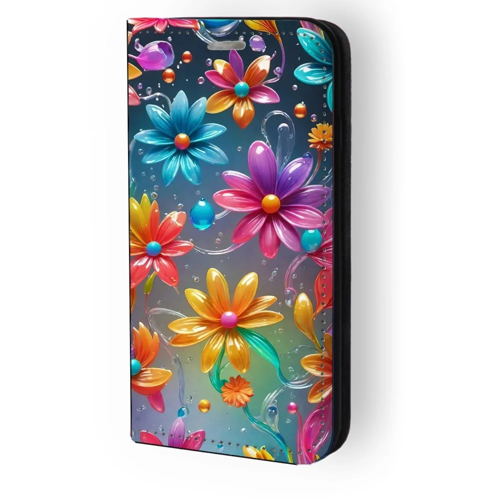 20240509191754_thiki_book_schedio_flowers_91786_xiaomi_redmi_10c.jpeg Θήκη Book Σχέδιο Flowers 91786 Xiaomi Redmi 10c - Image 1