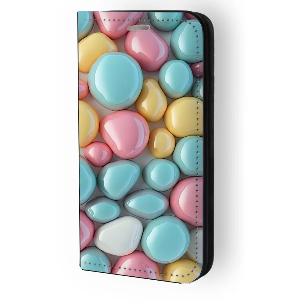 20240509211338_thiki_book_schedio_colorful_stones_91780_xiaomi_redmi_10c.jpeg Θήκη Book Σχέδιο Colorful Stones 91780 Xiaomi Redmi 10c - Image 1