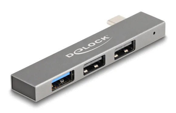 DeLock Hub 4 Θυρών USB 3.0 με σύνδεση USB-C Γκρι 64274 - Image 1