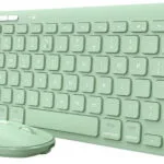 Trust Lyra Ασύρματο Bluetooth Σετ Πληκτρολόγιο & Ποντίκι Αγγλικό US Πράσινο