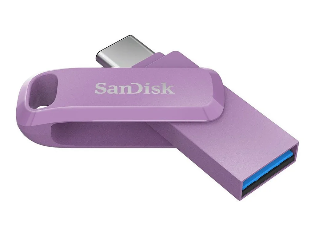 20240527130604_sandisk_ultra_dual_64gb_usb_2_0_stick.jpeg Sandisk Ultra Dual 64GB USB 2.0 Stick με σύνδεση USB-A & USB-C Μωβ - Image 1
