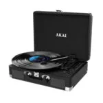 Akai ATT-18BT 110584-0044 Βαλιτσάκι Πικάπ με Προενίσχυση και Ενσωματωμένα Ηχεία Μαύρο