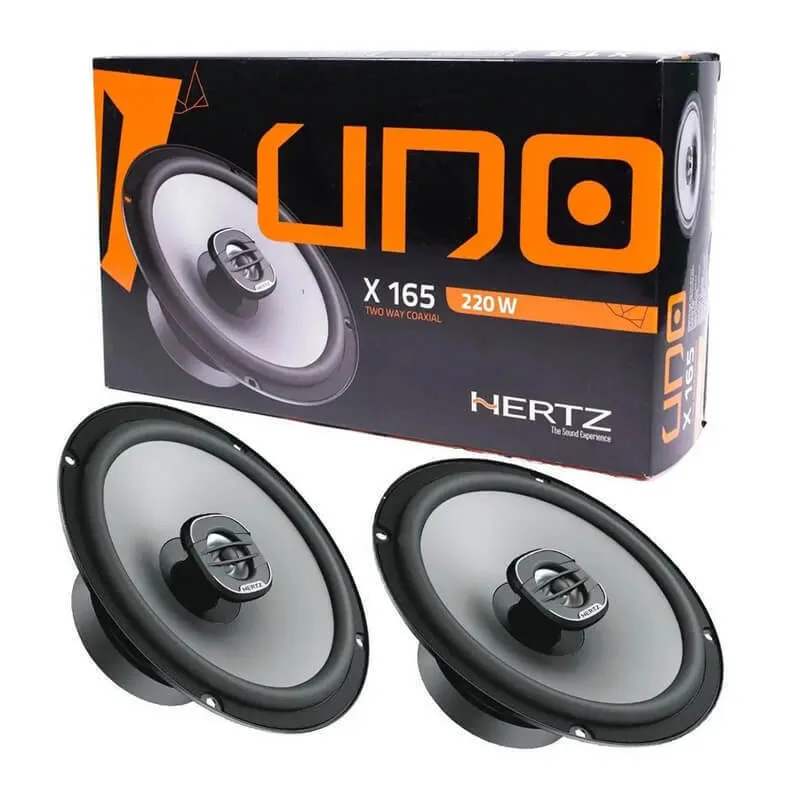 Ηχεία Αυτοκινήτου Hertz Uno X165 6.5" 165mm 55w Rms 220w Peak 2 Δρόμων Ζευγάρι 2 Τεμάχια - Image 1