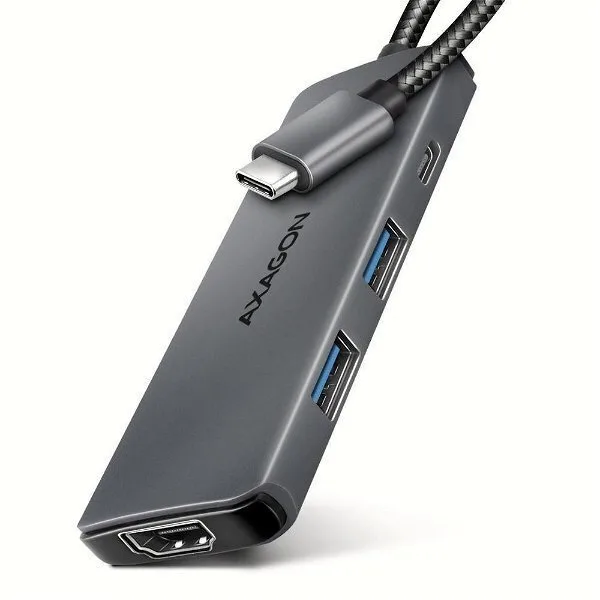 20240604113852_axagon_usb_c_docking_station_me_hdmi_4k_pd_gri_hmc_5h8k.jpeg Axagon USB-C Docking Station με HDMI 4K PD Γκρι (HMC-5H8K) - Image 1