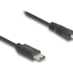 Καλώδιο Usb Power Delock 85403 Usb-c Male Dc 3 X 1.1 Mm 5v 27cm Black 85403