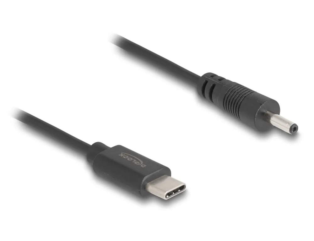 Καλώδιο Usb Power Delock 85403 Usb-c Male Dc 3 X 1.1 Mm 5v 27cm Black 85403 - Image 1