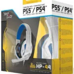 Steelplay HP44 Over Ear Gaming Headset με σύνδεση 3.5mm Λευκό for PC / PS4 / PS5 / XBOX