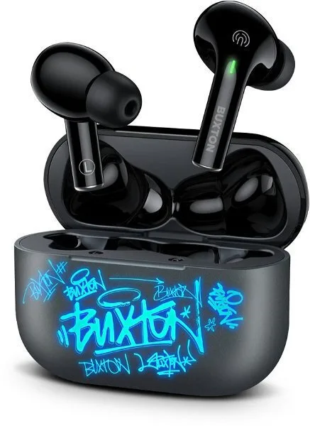 Buxton BTW 4600 In-ear Bluetooth Handsfree Ακουστικά με Θήκη Φόρτισης Μαύρα - Image 1