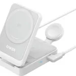 Anker Φορτιστής Magsafe 15W Λευκός (MagGo 3-in-1 Foldable)