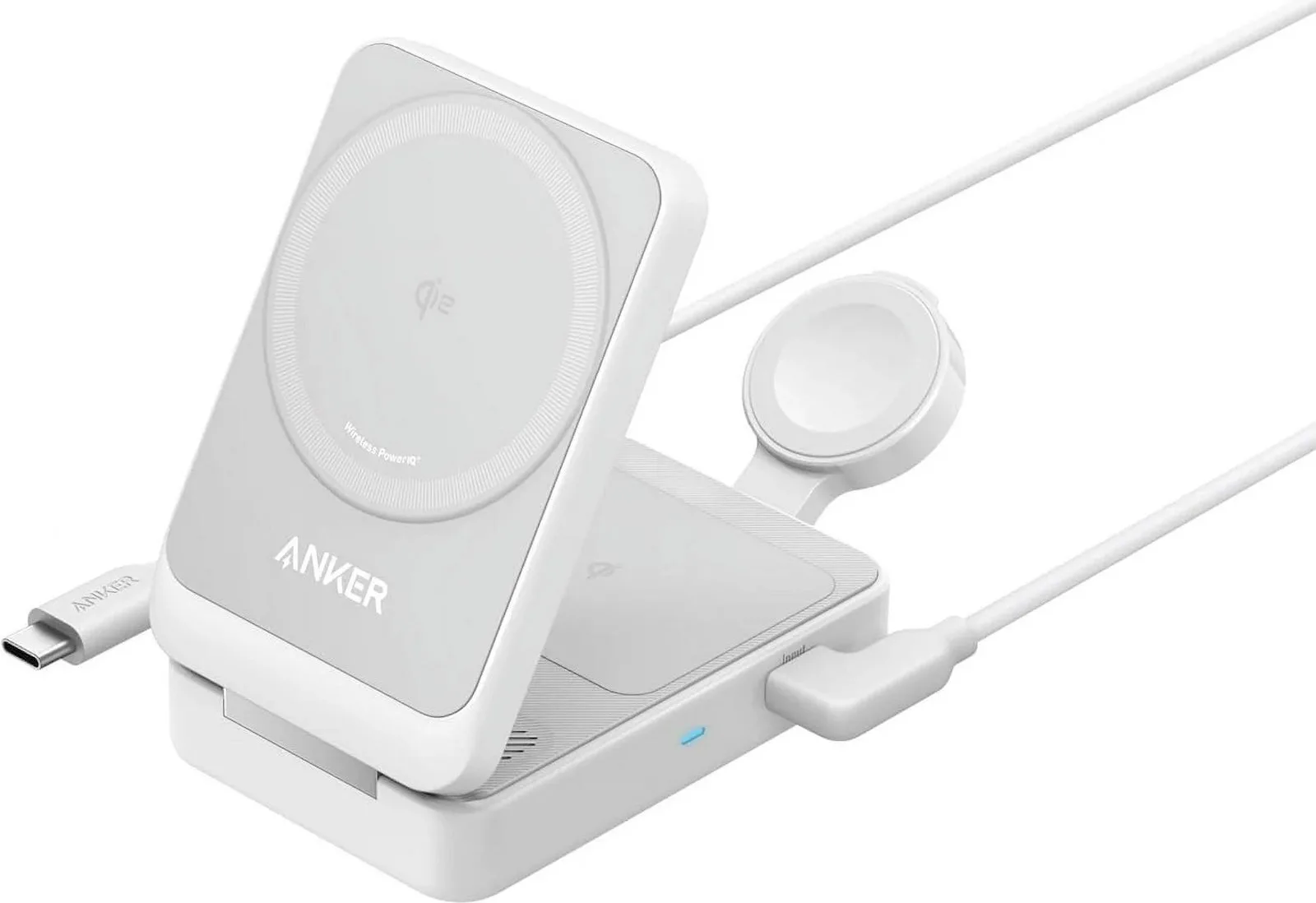 Anker Φορτιστής Magsafe 15W Λευκός (MagGo 3-in-1 Foldable) - Image 1