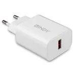 Lindy Φορτιστής Χωρίς Καλώδιο 18W Λευκός (73412)