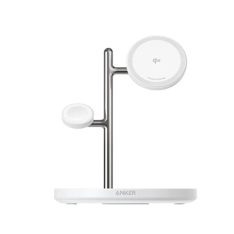 Anker Φορτιστής Magsafe 15W Power Delivery Λευκός (MagGo 3 in 1 B25M3321) - Image 1