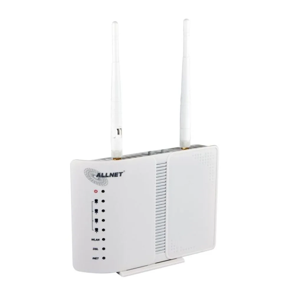Allnet ALL-WR02400N Ασύρματο ADSL2+ Modem Router Wi‑Fi 4 με 4 Θύρες - Image 1