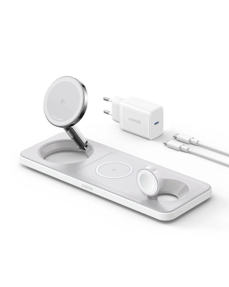 Anker Φορτιστής Magsafe και Καλώδιο USB-C - USB-C 15W Λευκός (MagGo) - Image 1