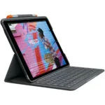 Logitech Flip Cover με Πληκτρολόγιο στα Αγγλικά US Μαύρη (iPad 2019/2020/2021 10.2'')