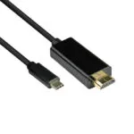 Good Connections HDMI 2.0 Premium High Speed 4K 60Hz HDR Cable HDMI male - USB-C male 1m Μαύρο GC-M0100