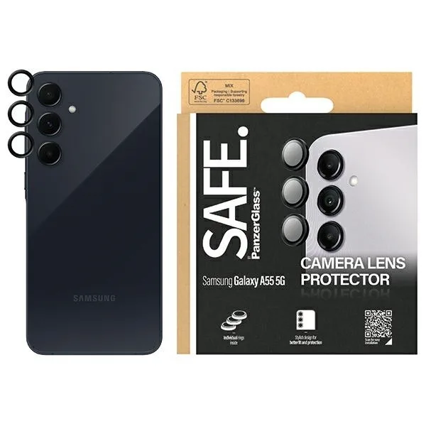 20240708102433_panzerglass_prostasia_kameras_tempered_glass_mayro_gia_to_galaxy_a55_safe95689.jpeg PanzerGlass Safe Προστασία Κάμερας Tempered Glass Μαύρο για το Samsung Galaxy A55 5G A556 SAFE95689 - Image 1