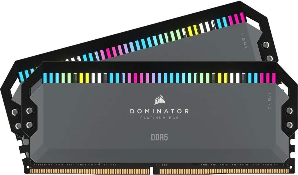 Corsair Dominator Platinum RGB DDR5 64GB RAM με 2x32GB Modules και Ταχύτητα 6000 για Desktop CMT64GX5M2B6000Z30 - Image 1