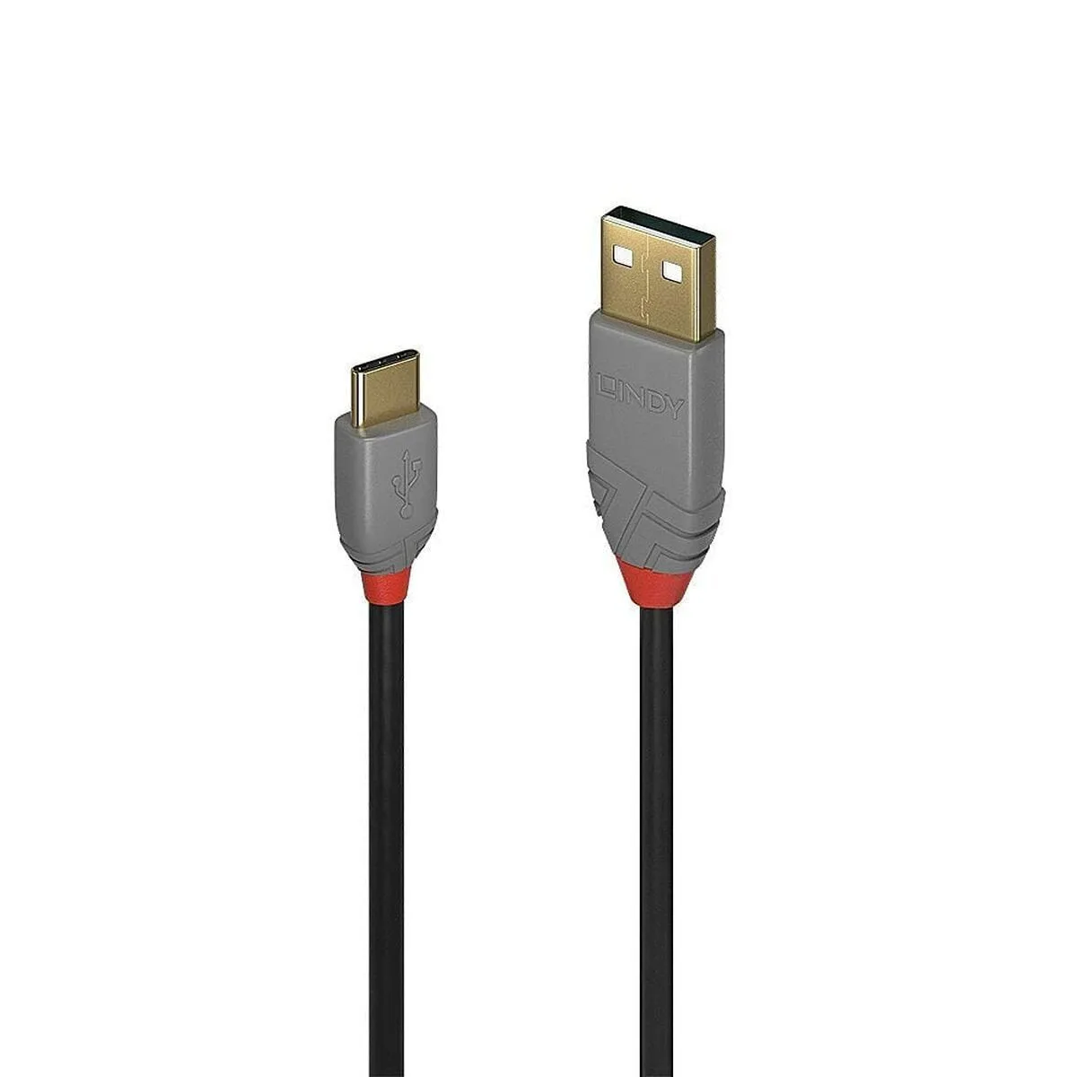 Lindy Anthra Line USB 2.0 Cable USB-C male - USB-A Μαύρο 3m 36888 - Image 1